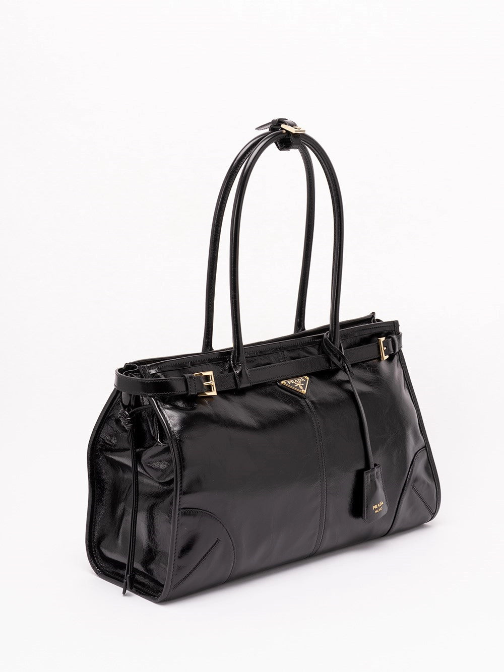 Prada Women Prada Bonnie Large Leather Bag PRADA