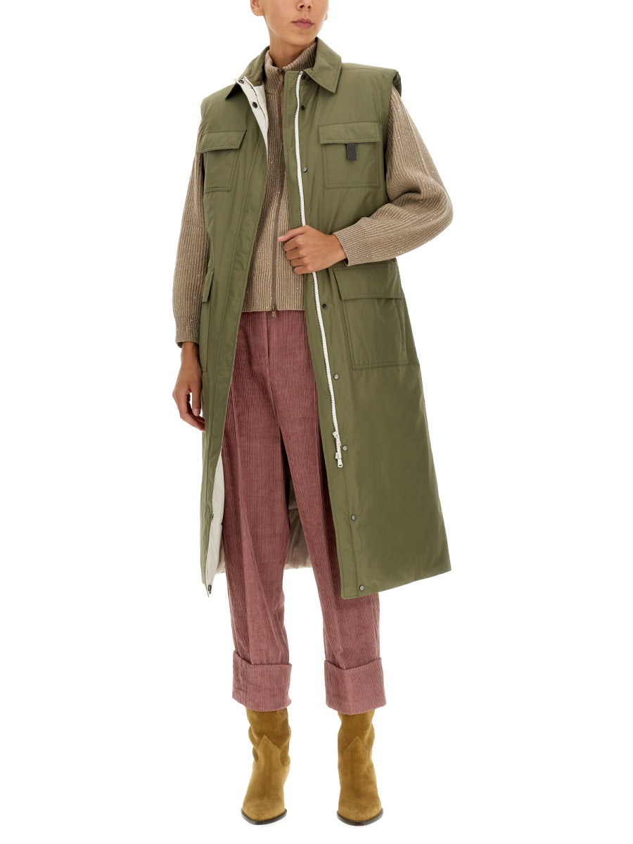Brunello Cucinelli Women Taffeta Trench Coat BRUNELLO CUCINELLI