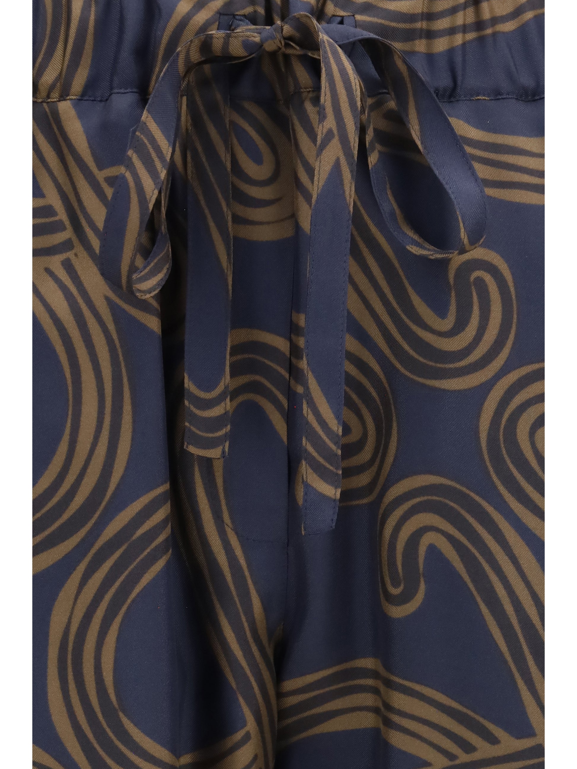 Loewe Women Lightweight Printed Silk Twill Pants LOEWE