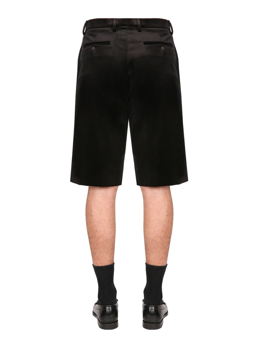 Gucci Men Stretch Velvet Shorts GUCCI