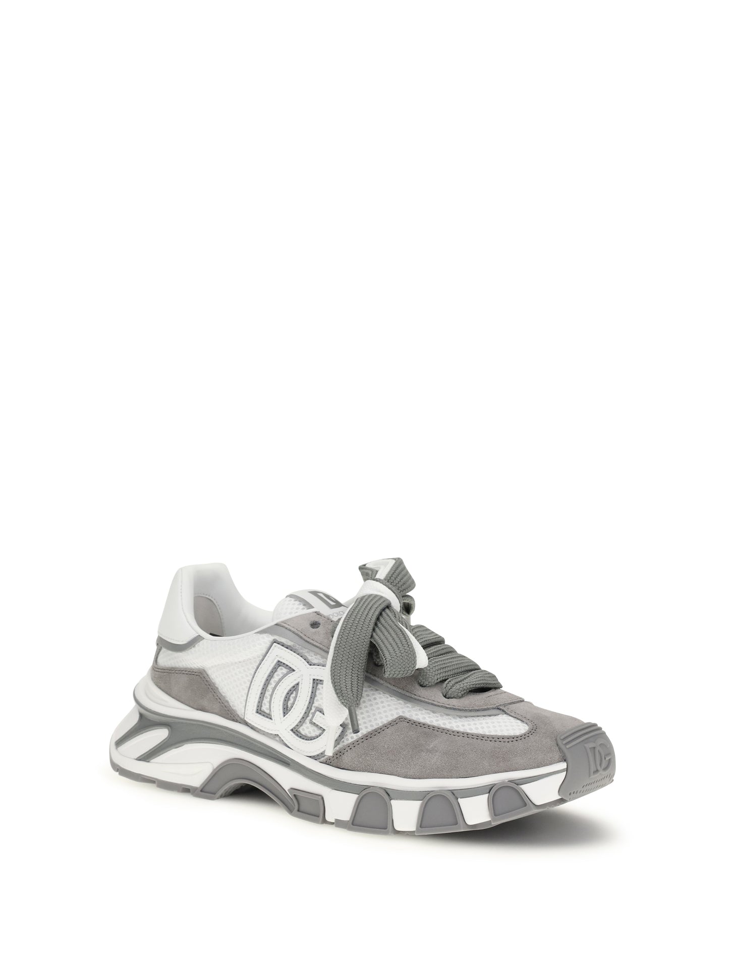 Dolce & Gabbana Men Leather And Mesh Sneakers DOLCE & GABBANA