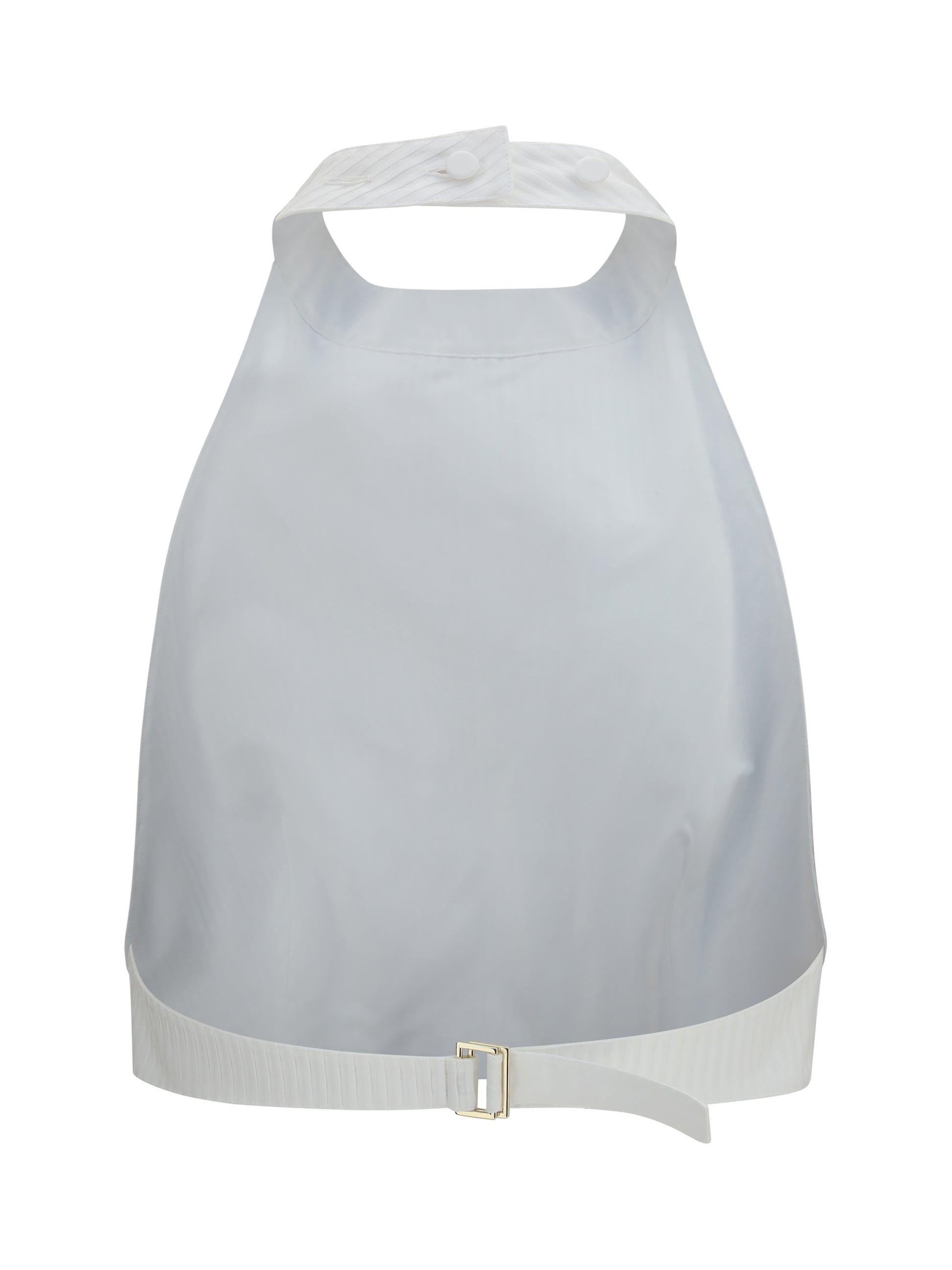 Alaïa Women Cotton Poplin Plastron Top ALAIA