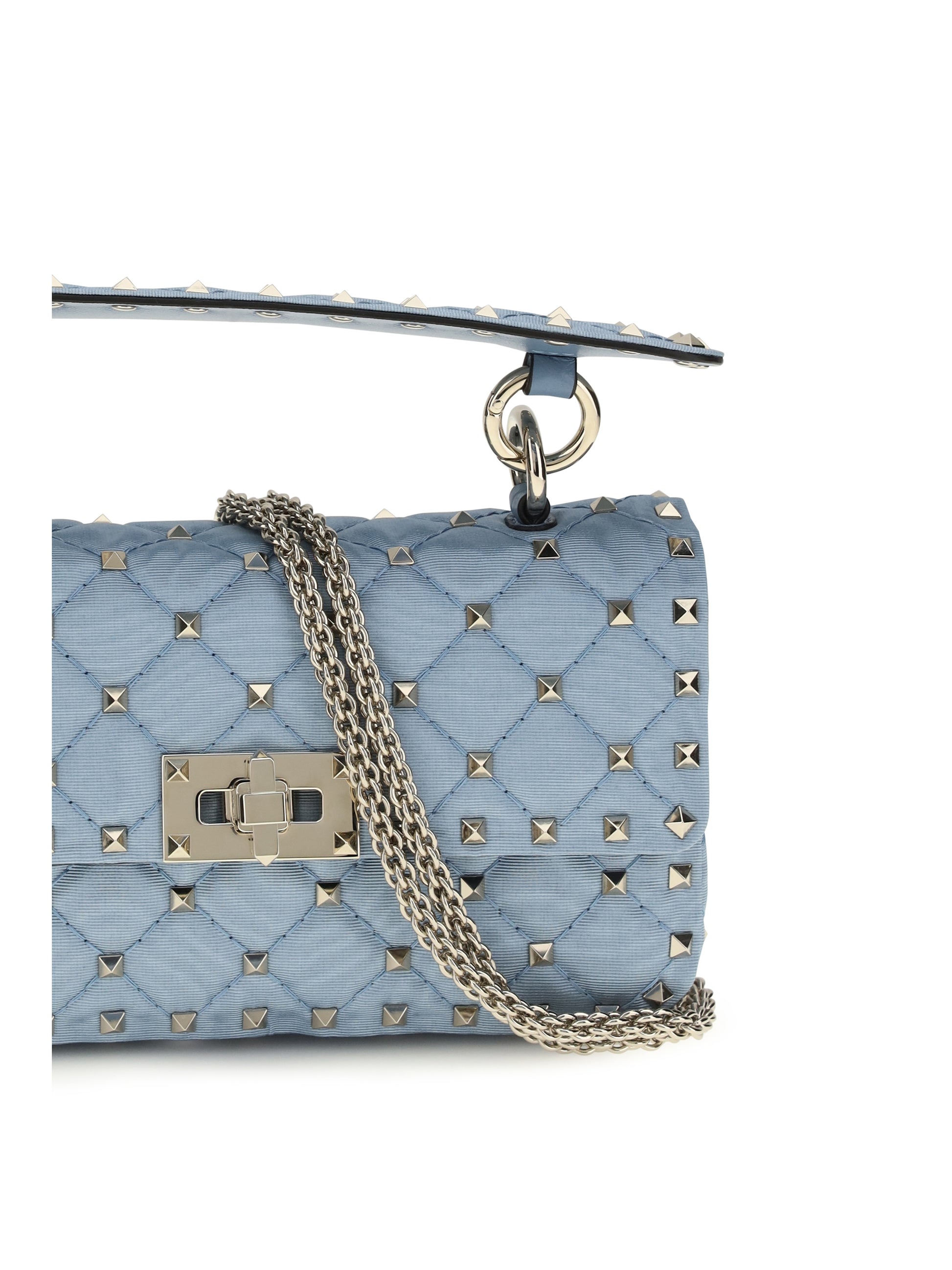 Valentino Garavani Women Rockstud Spike Leather Shoulder Bag VALENTINO GARAVANI