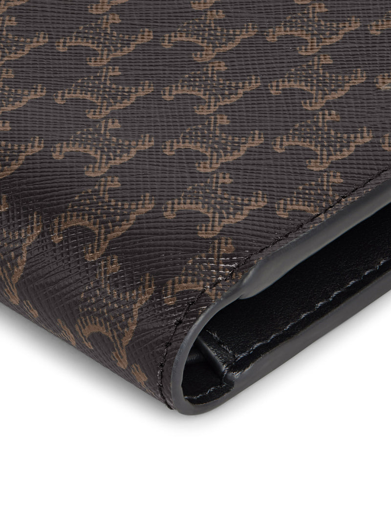 Celine Men Bi-Fold Wallet In Triomphe Canvas Black CELINE