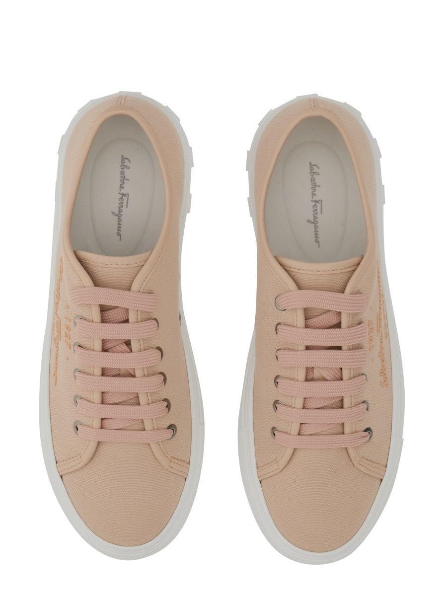 Ferragamo Women Sneaker With Logo FERRAGAMO