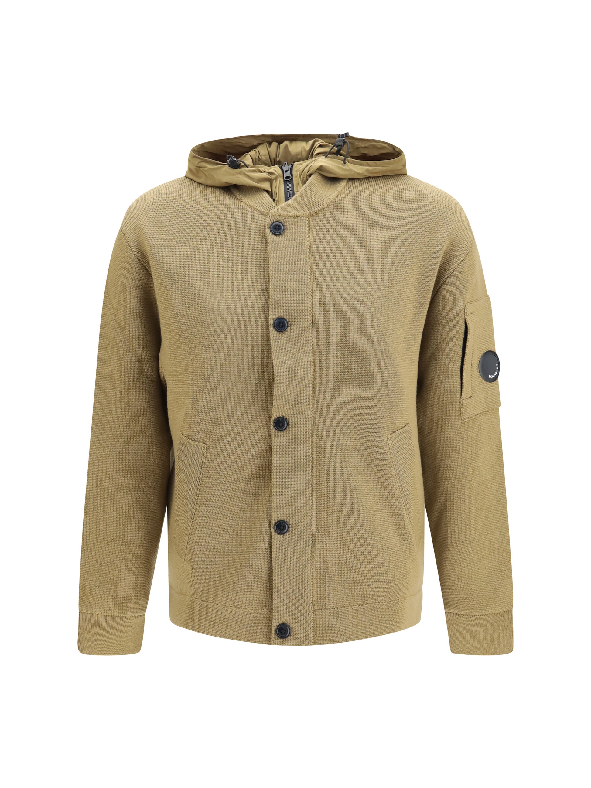 C.P. Company Men Reversible Merino Wool And Stretch Nylon Cardigan C.P. COMPANY
