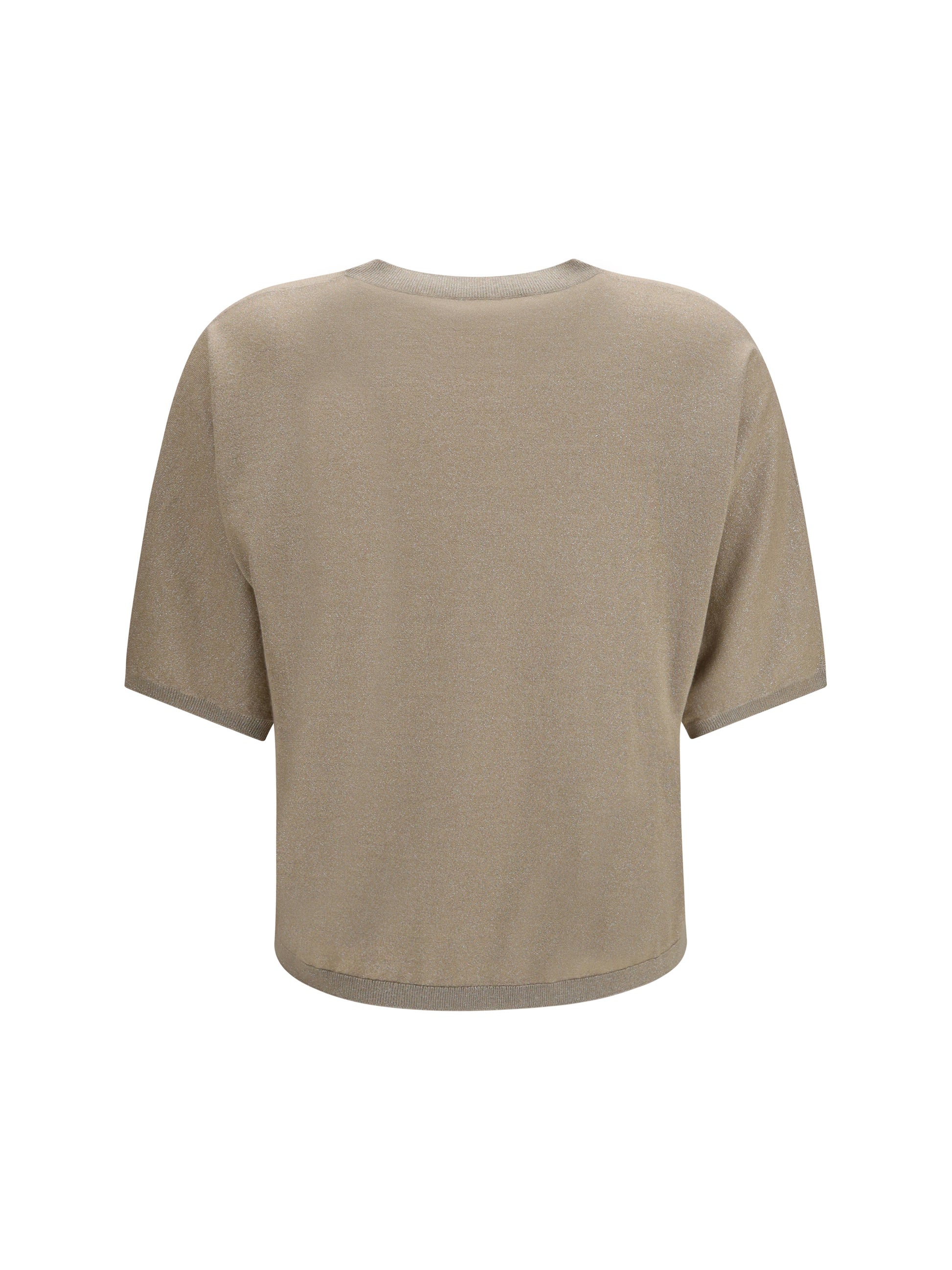 Brunello Cucinelli Women Short-Sleeve Cashmere And Silk Sweater BRUNELLO CUCINELLI