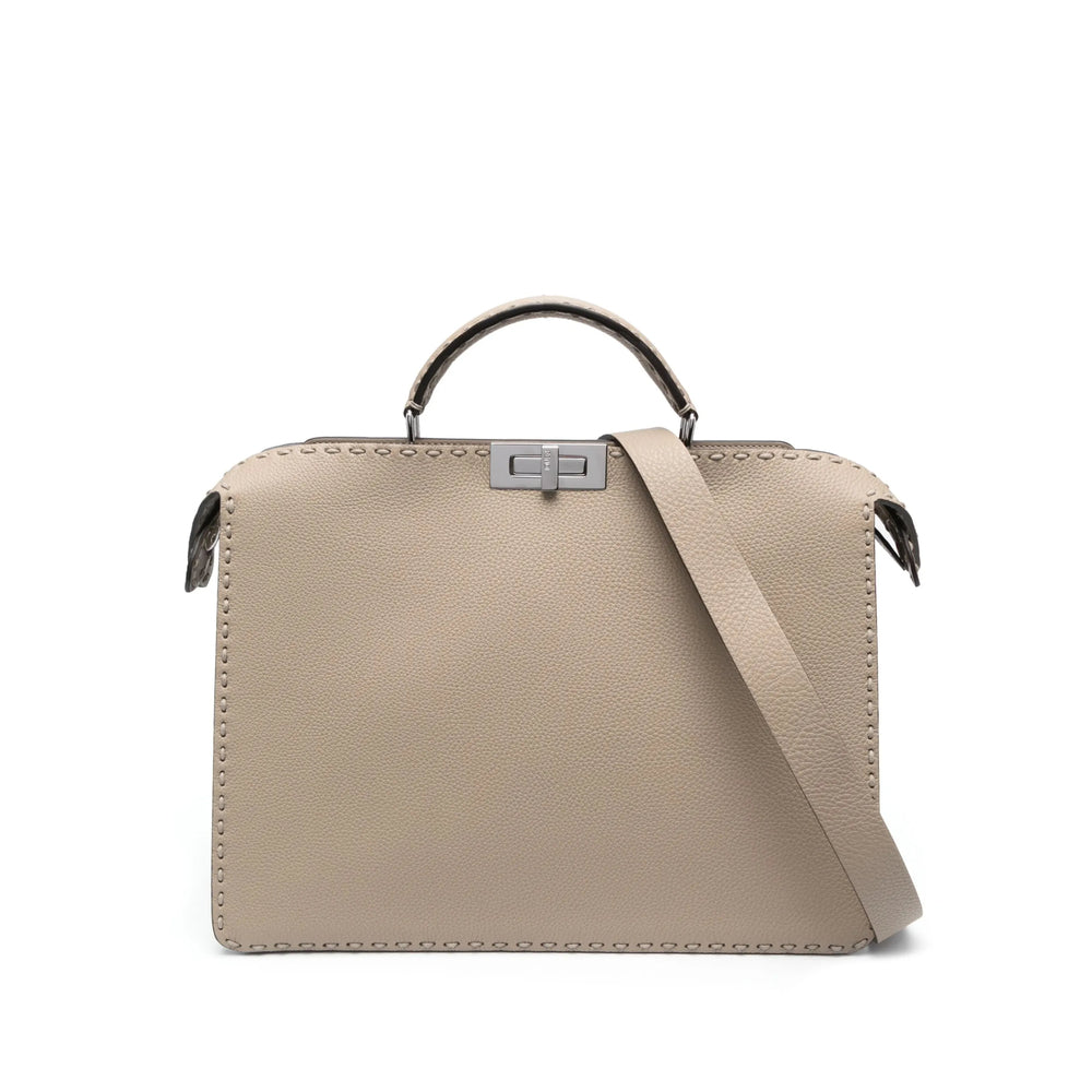 Fendi Neutrals Tote Bags Men FENDI