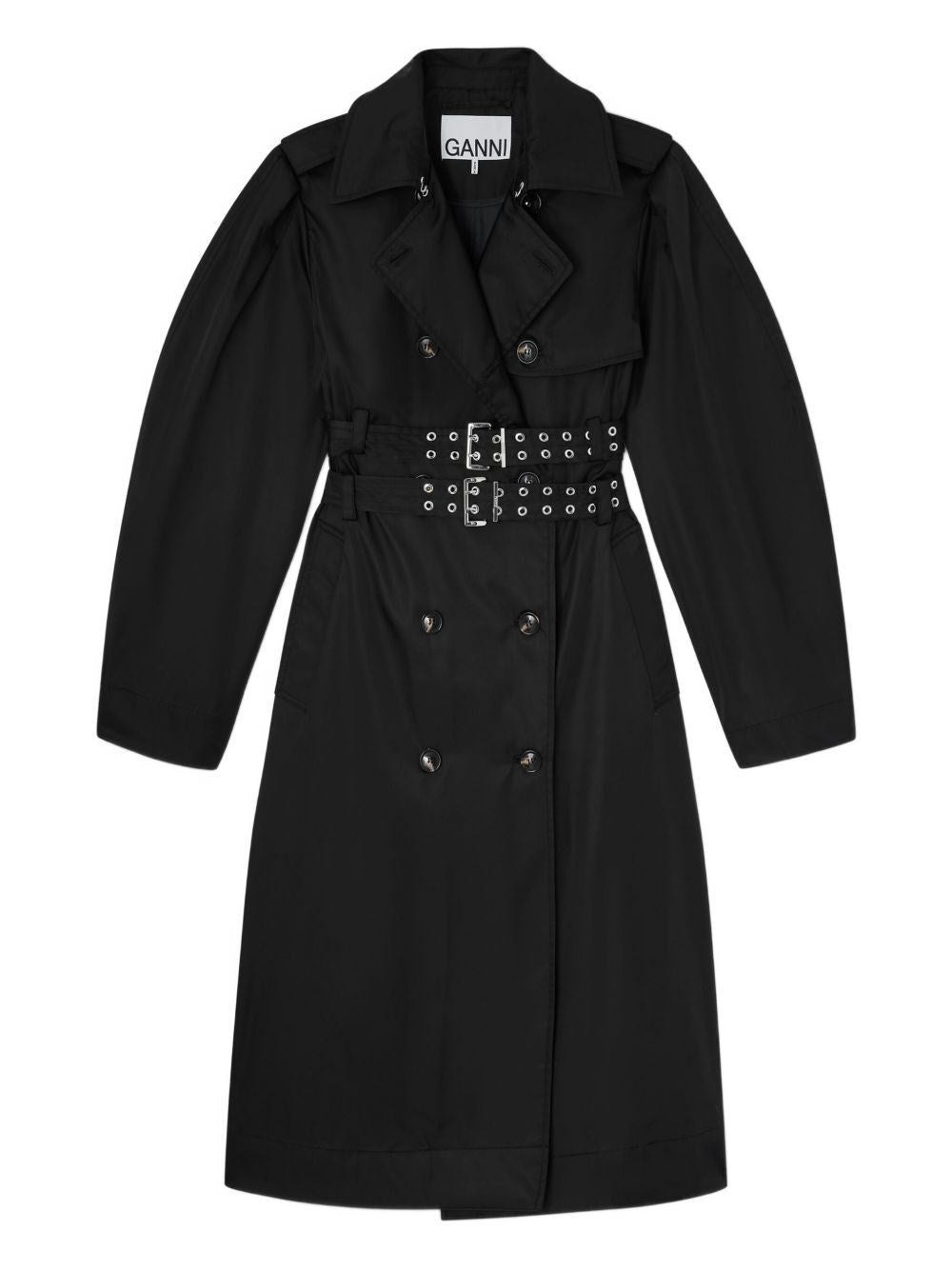 Ganni Women Duchesse Nylon Trenchcoat GANNI