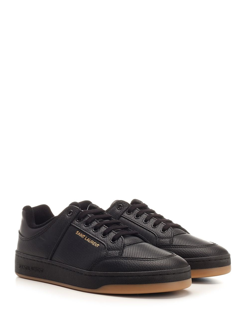 Saint Laurent Men Sl/61 Low-Top Sneakers In Perforated Leather SAINT LAURENT