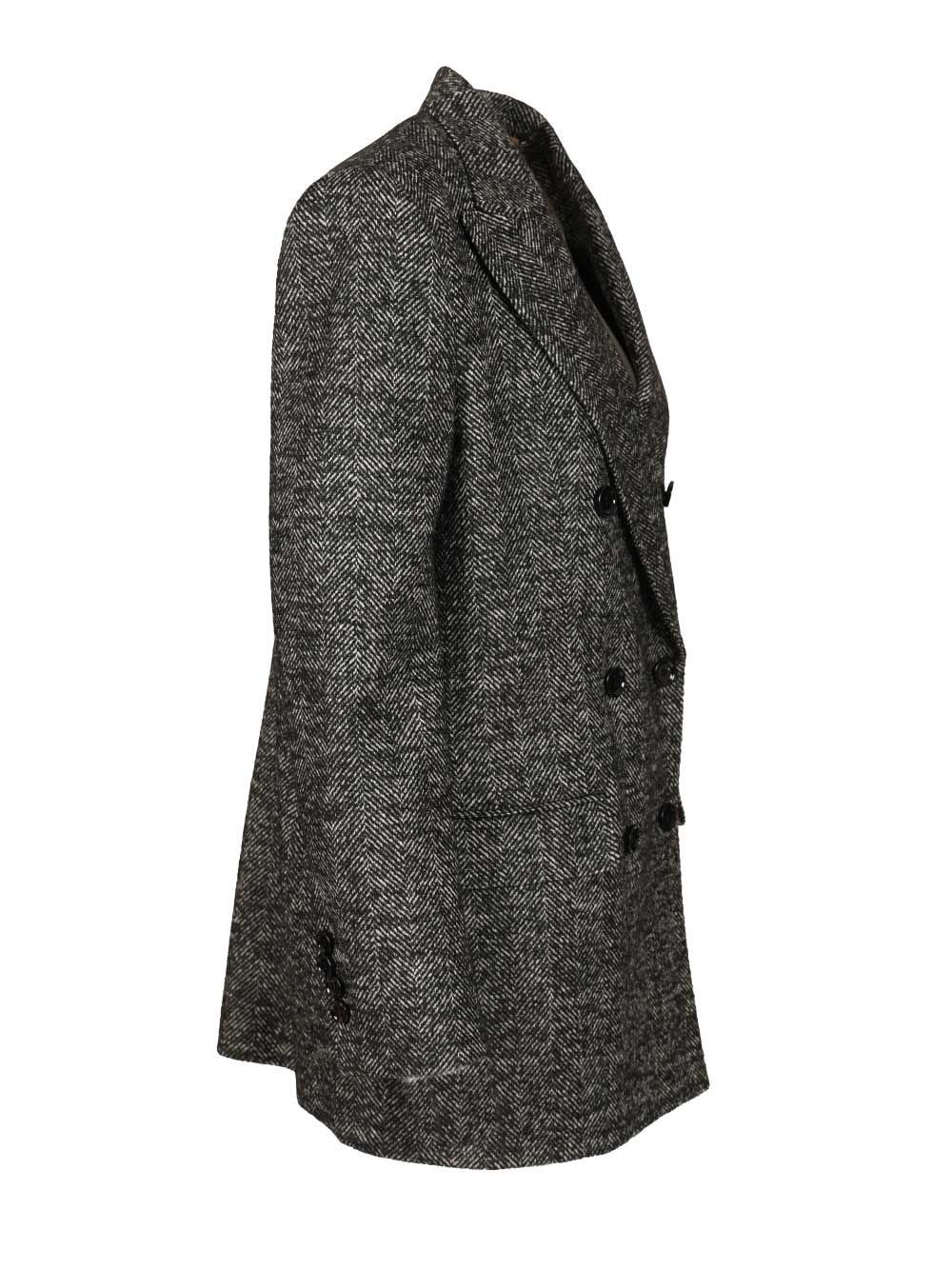 Dolce & Gabbana Women Double-Breasted Chevron Jacket DOLCE & GABBANA