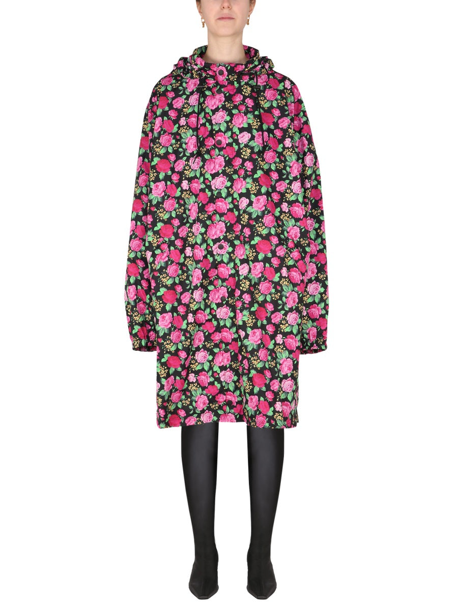 Balenciaga Women Coat With Floral Pattern BALENCIAGA