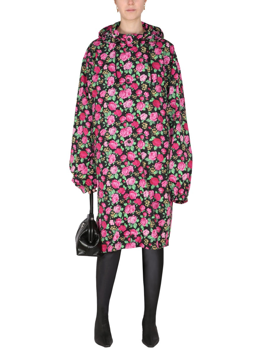Balenciaga Women Coat With Floral Pattern BALENCIAGA