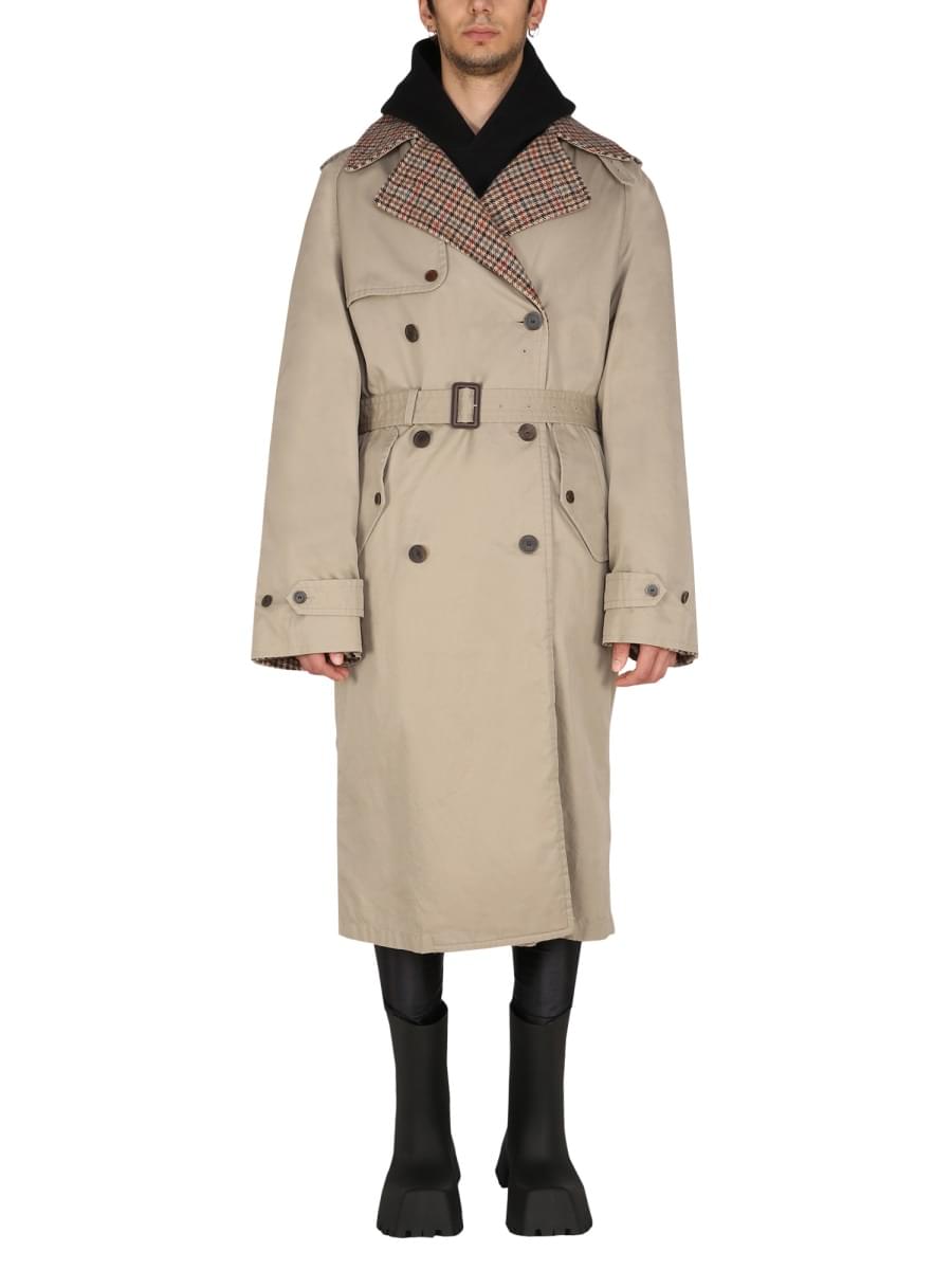 Balenciaga Men Reversible Trench Coat BALENCIAGA