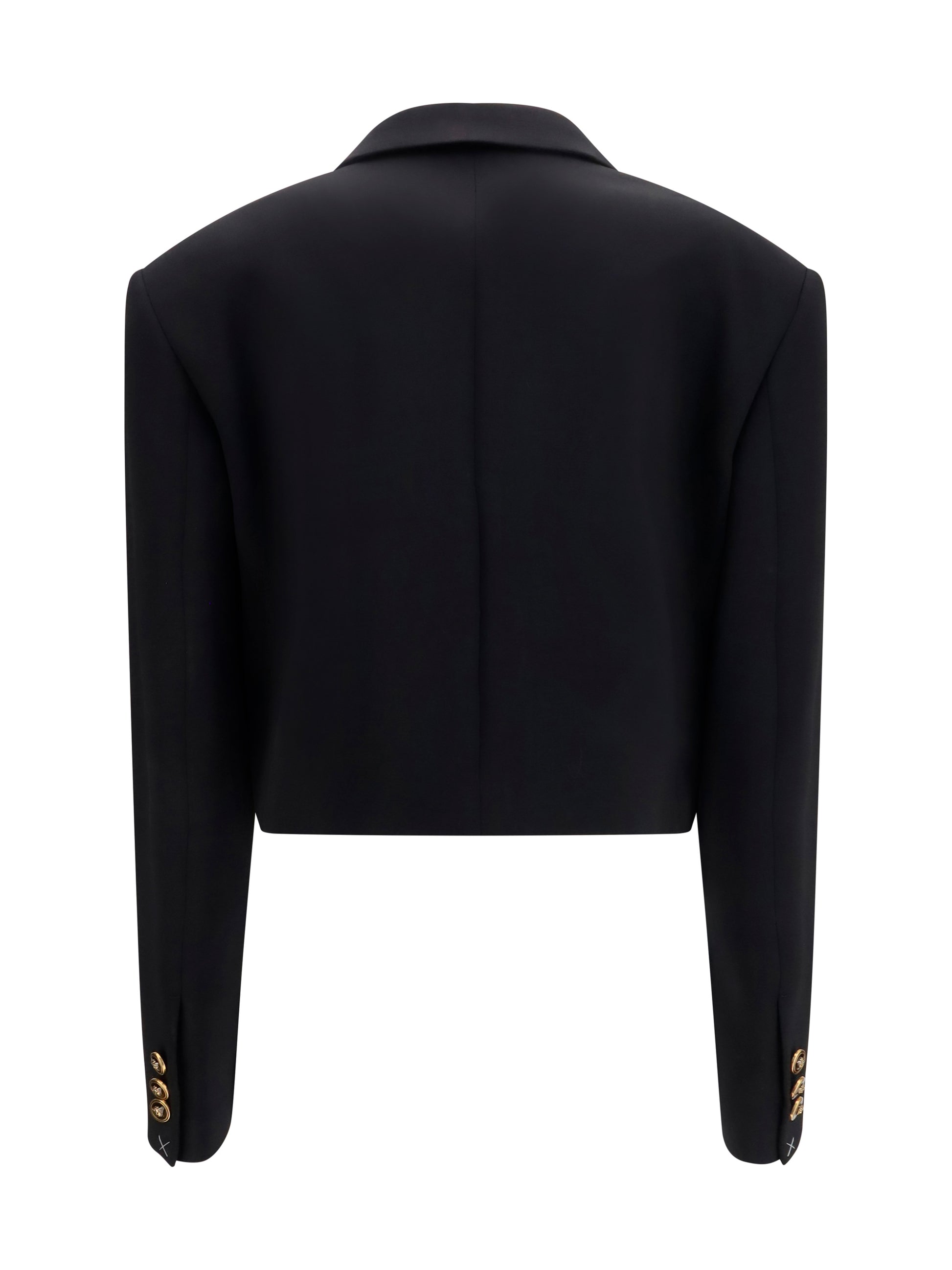 Versace Women Cropped Wool Blazer VERSACE