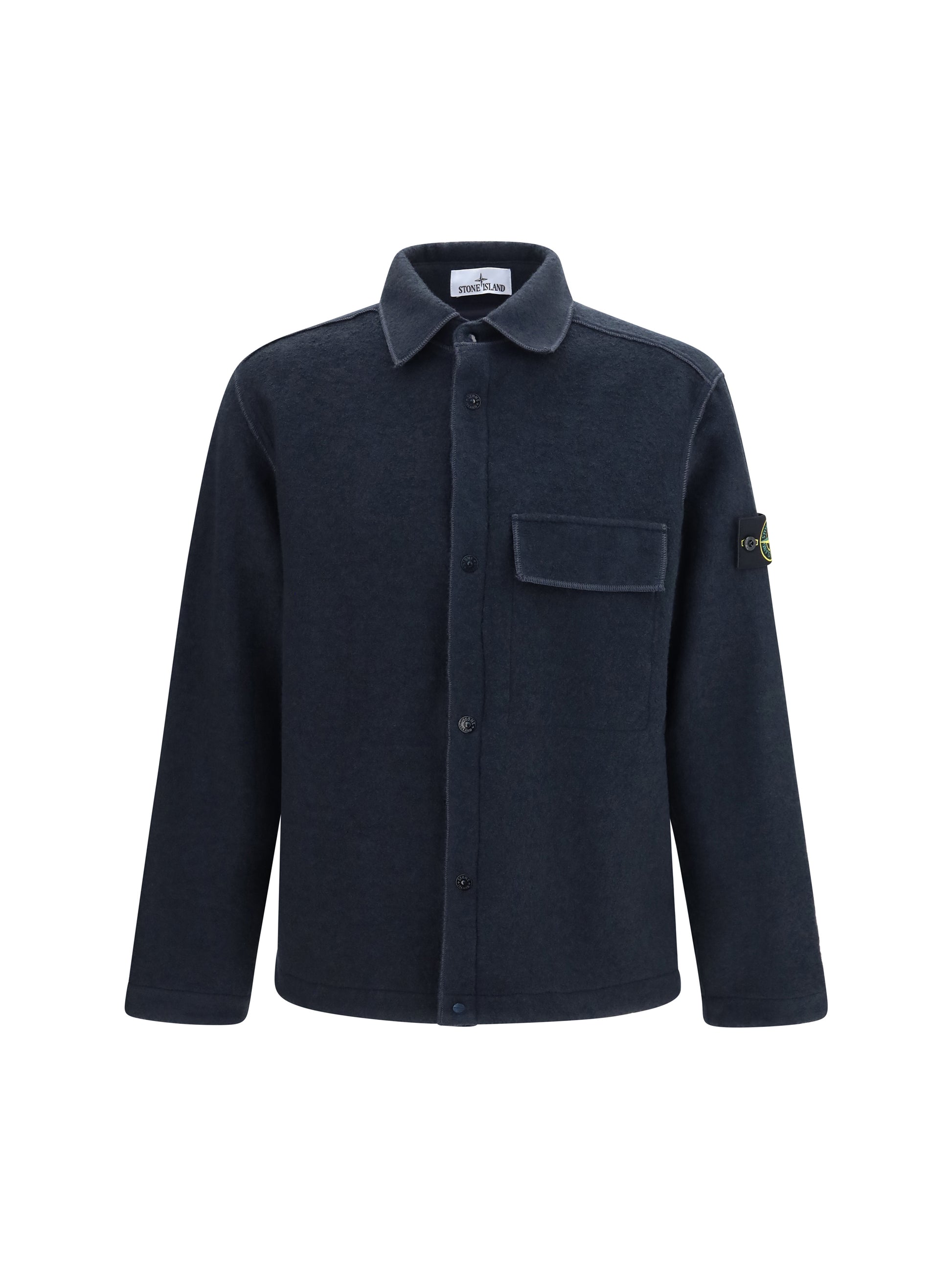 Stone Island Men Wool-Blend Shirt STONE ISLAND