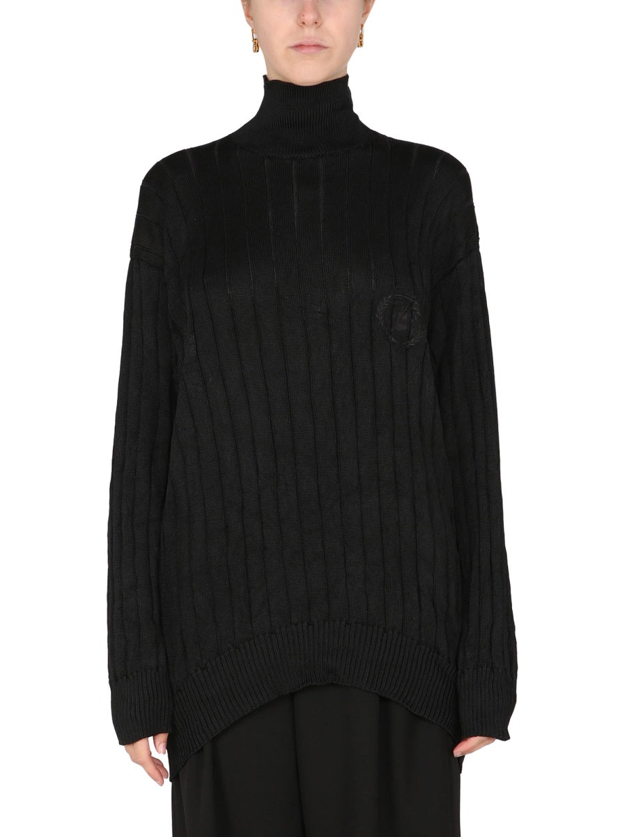 Balenciaga Women Oversized Turtleneck Pullover BALENCIAGA