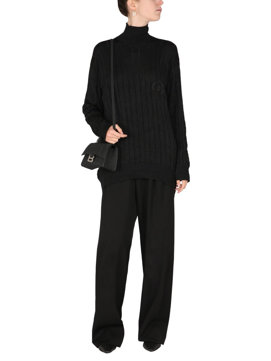 Balenciaga Women Oversized Turtleneck Pullover BALENCIAGA