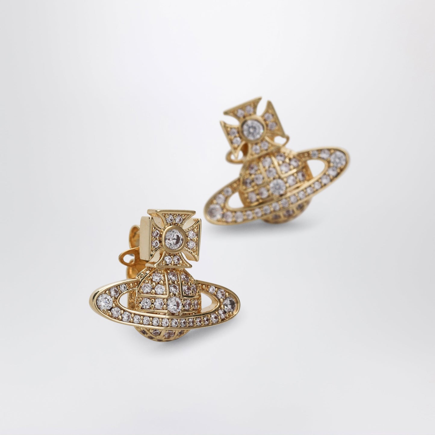 Vivienne Westwood Orb Earrings In Gold-Tone Metal With Crystals Women VIVIENNE WESTWOOD
