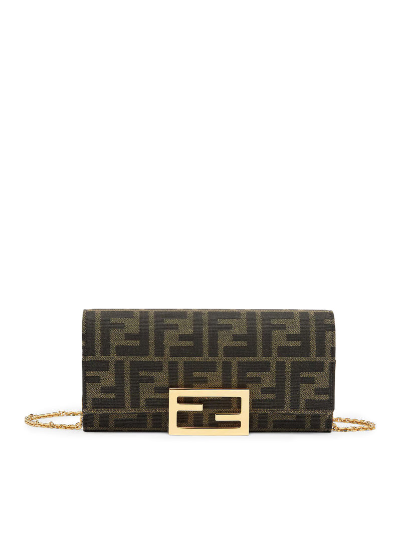 Fendi Women Continental With Chain Baguette FENDI