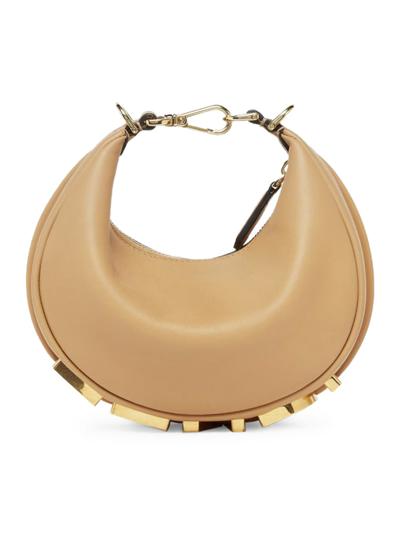 Fendi Women Fendigraphy Mini In Honey Leather FENDI