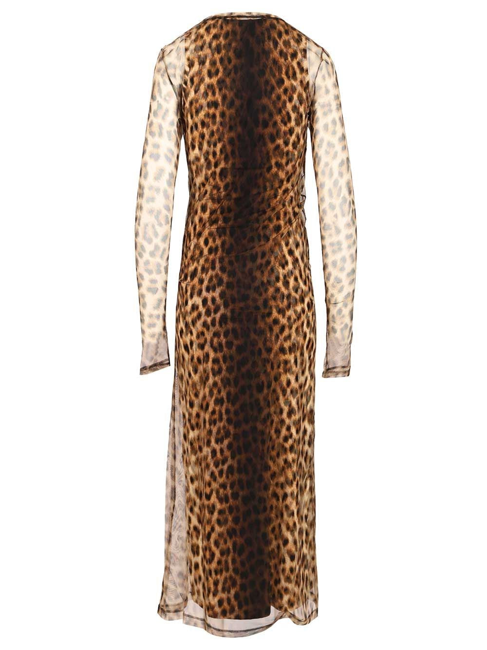 Sportmax Women Animal Print Fitted Dress SPORTMAX