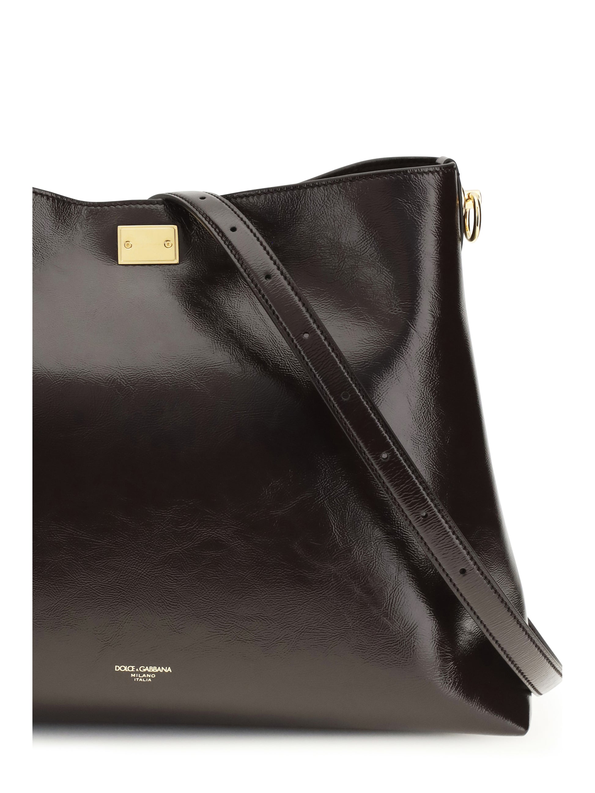 Dolce & Gabbana Women Large Vittoria Leather Shoulder Bag DOLCE & GABBANA