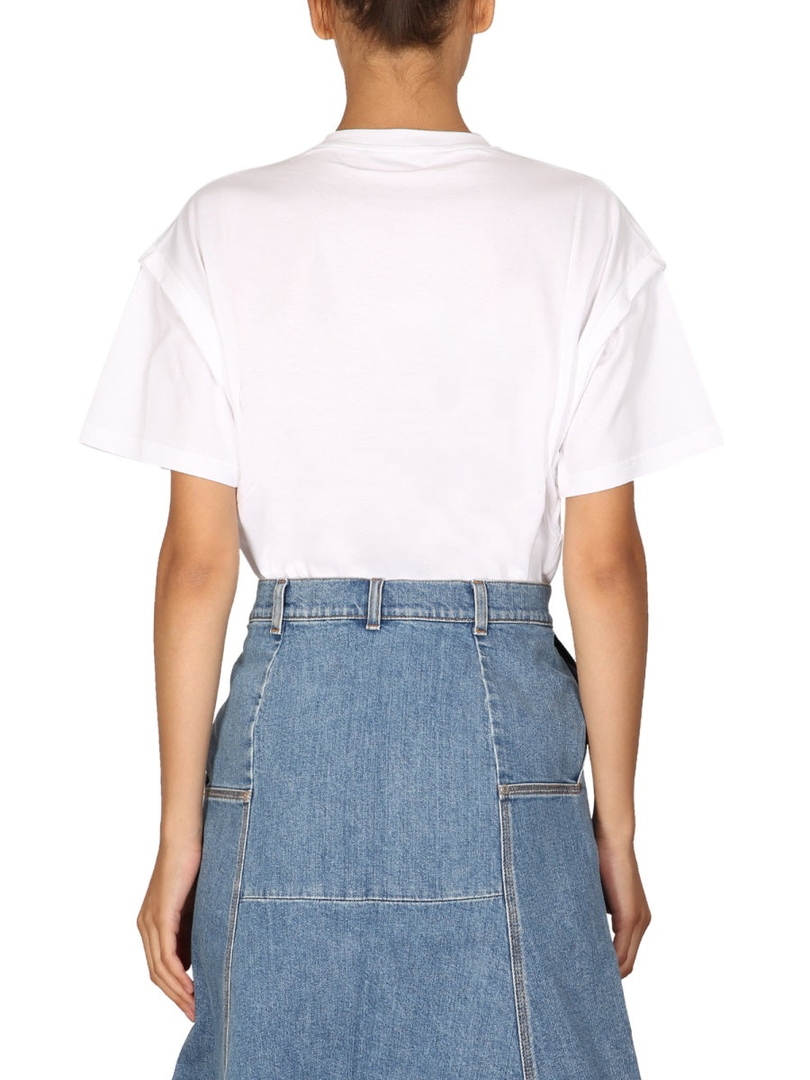 Stella Mccartney Women Crystal Logo T-Shirt STELLA MCCARTNEY