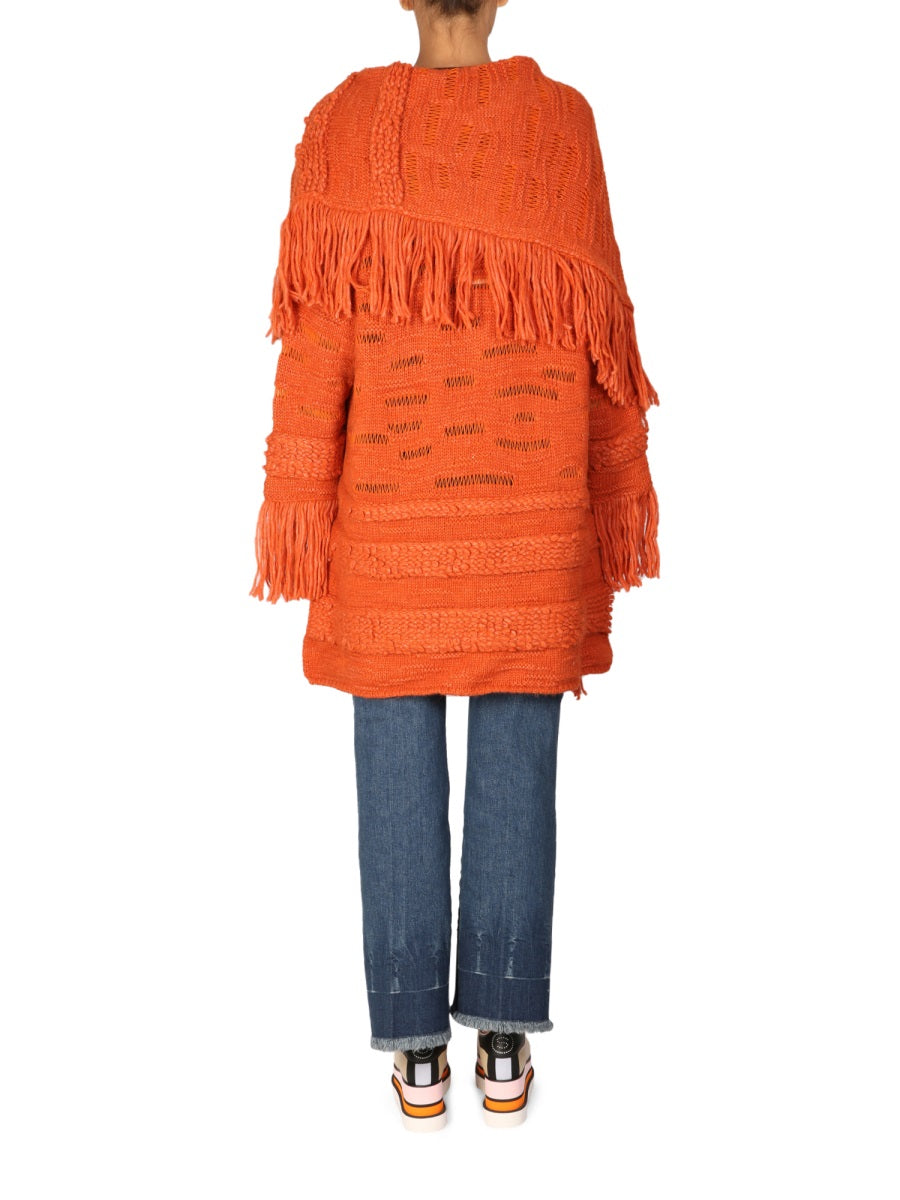 Stella Mccartney Women Knitted Textured Coat STELLA MCCARTNEY