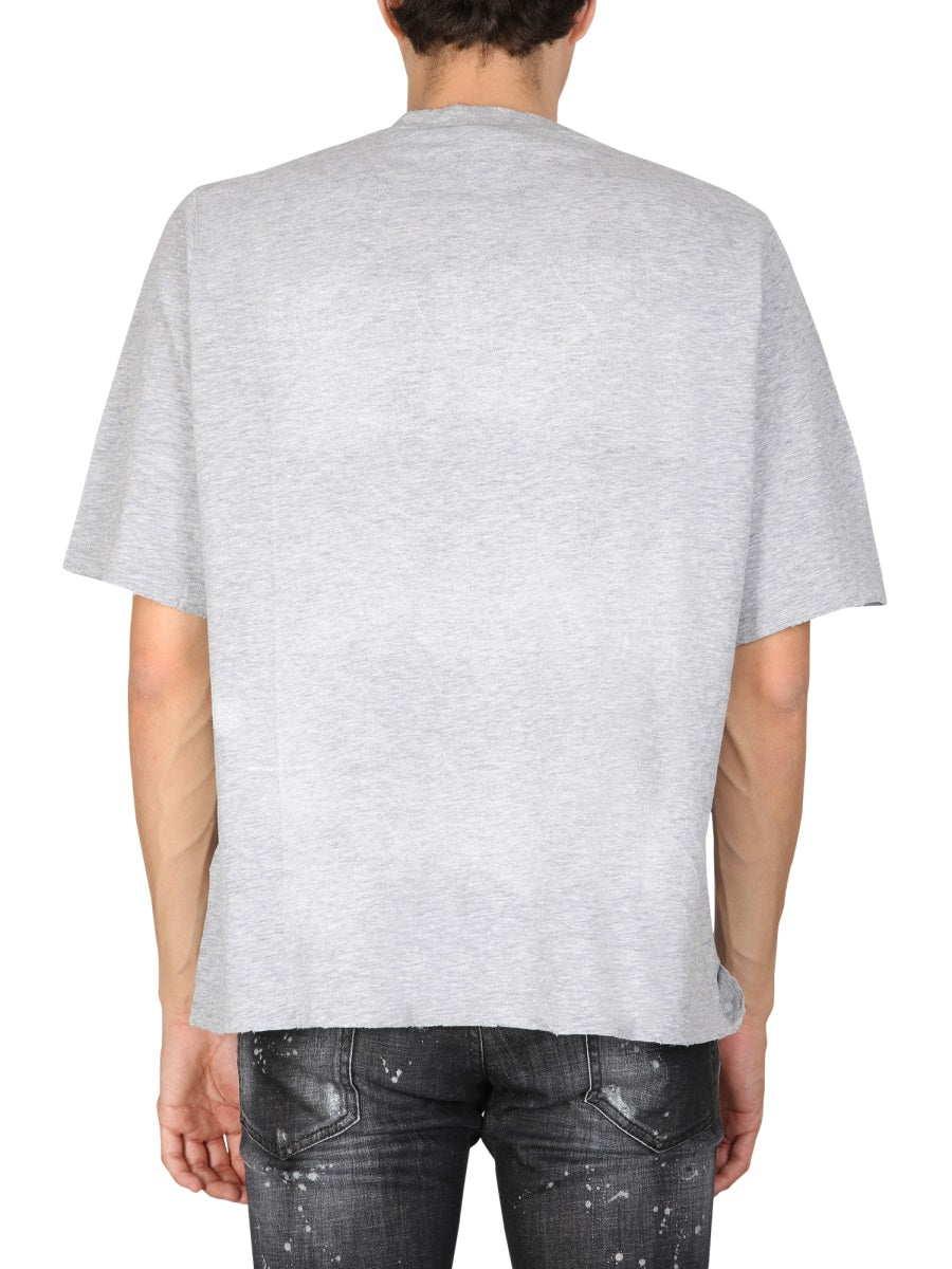 Dsquared Men Dragon Bros Football T-Shirt DSQUARED2