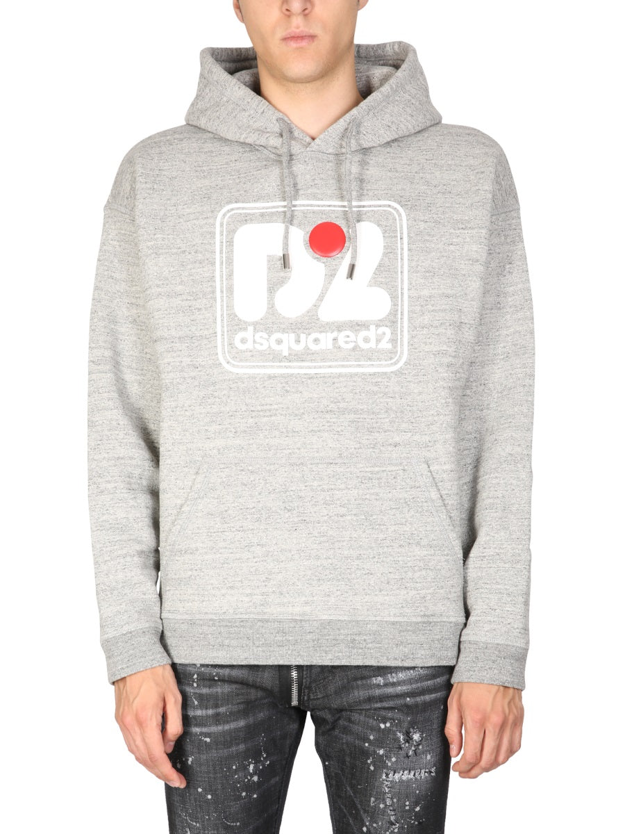 Dsquared Men Camo Patch Herca Anorak Sweatshirt DSQUARED2