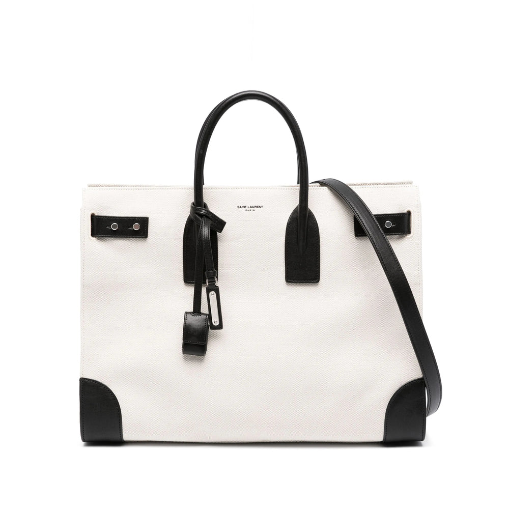 Saint Laurent White Tote Bags Men SAINT LAURENT