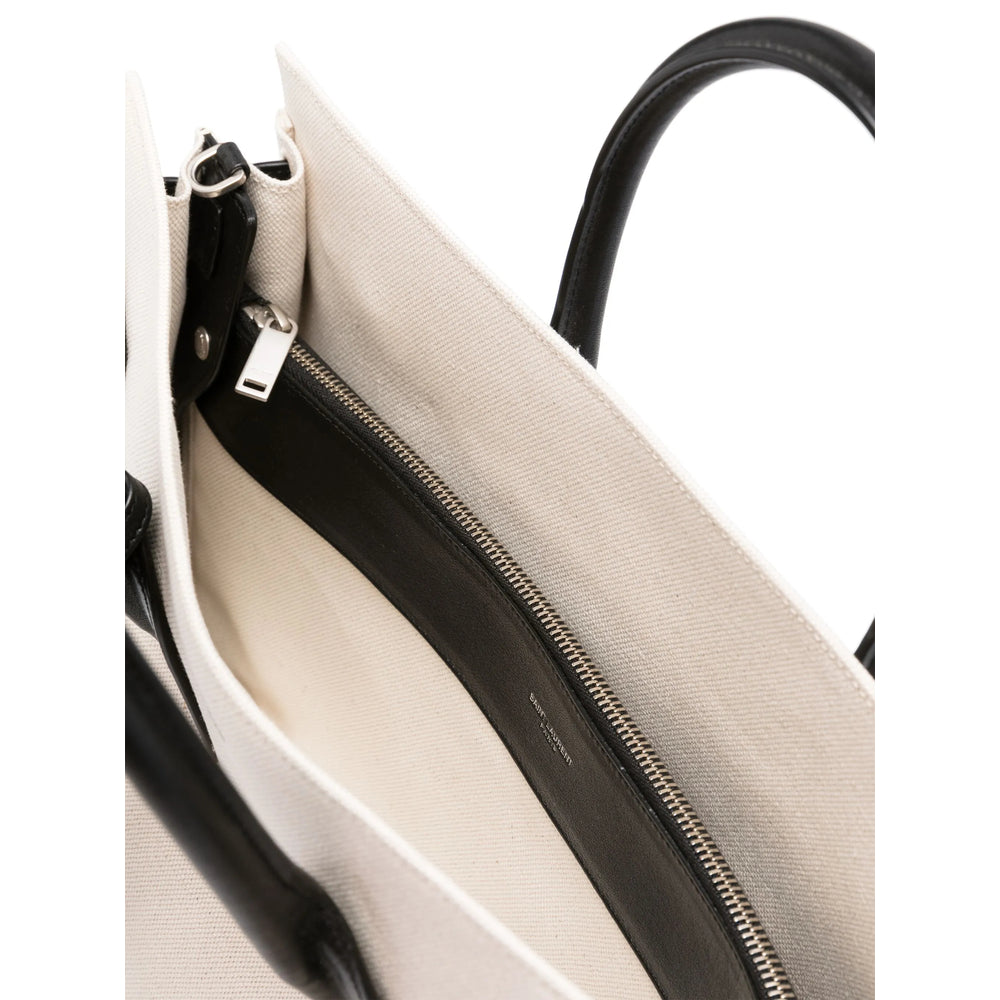 Saint Laurent White Tote Bags Men SAINT LAURENT