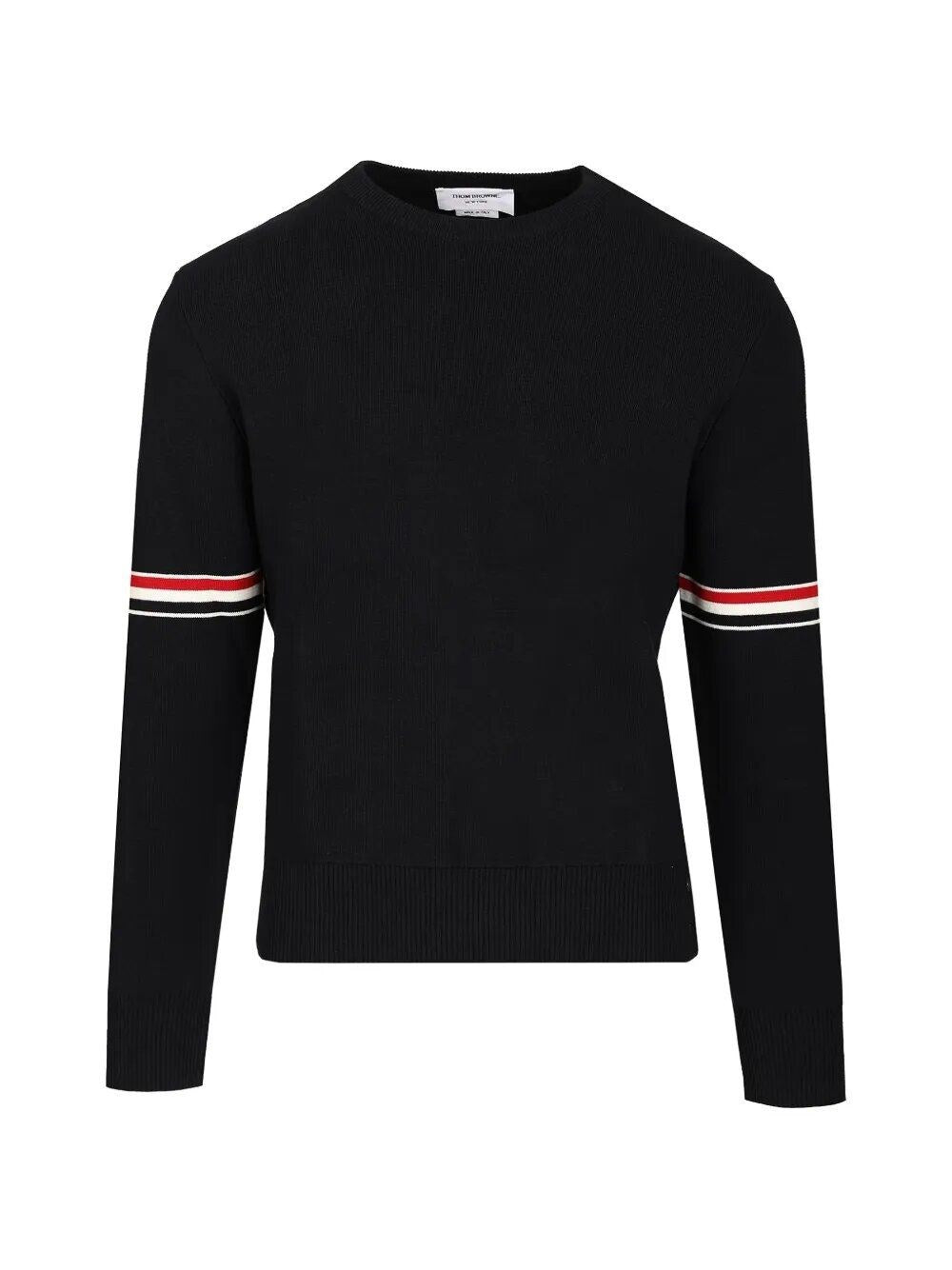 Thom Browne Men Milano Stitch Crew Neck Sweater THOM BROWNE