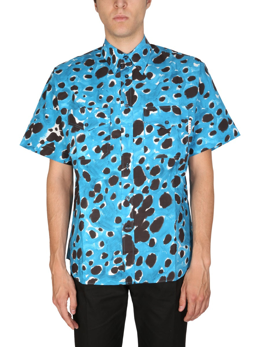 Marni Men "Pop Dots" Print Shirt MARNI