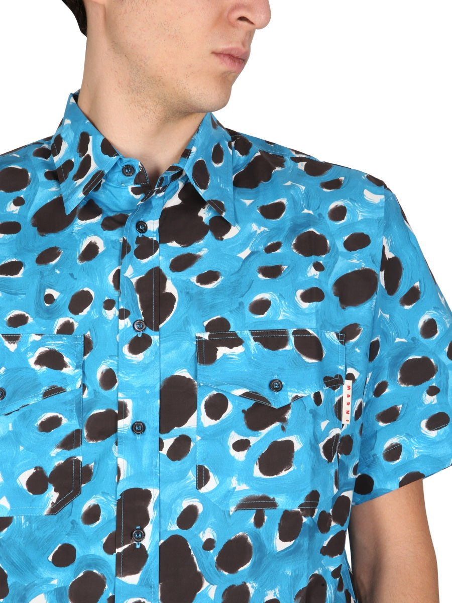 Marni Men "Pop Dots" Print Shirt MARNI