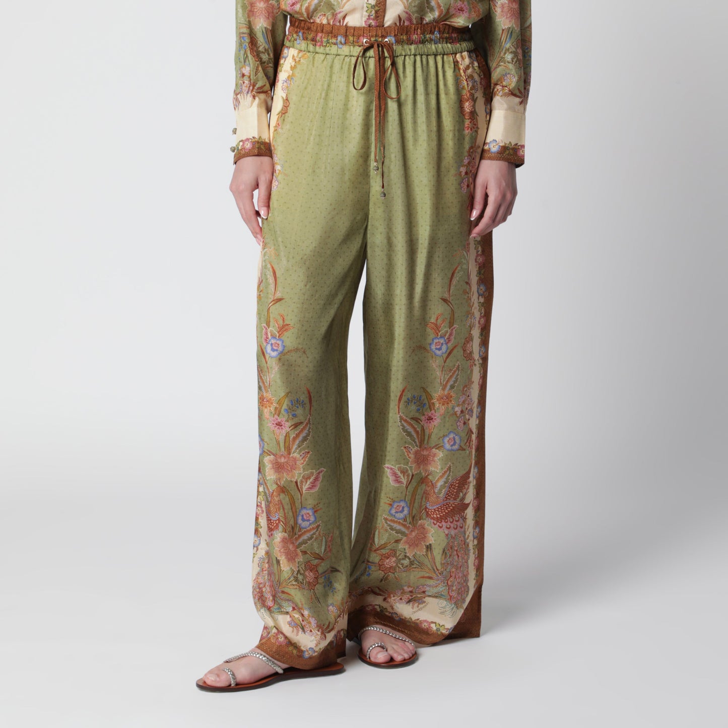Zimmermann Indra Relaxed Trousers With Floral Print Women ZIMMERMANN