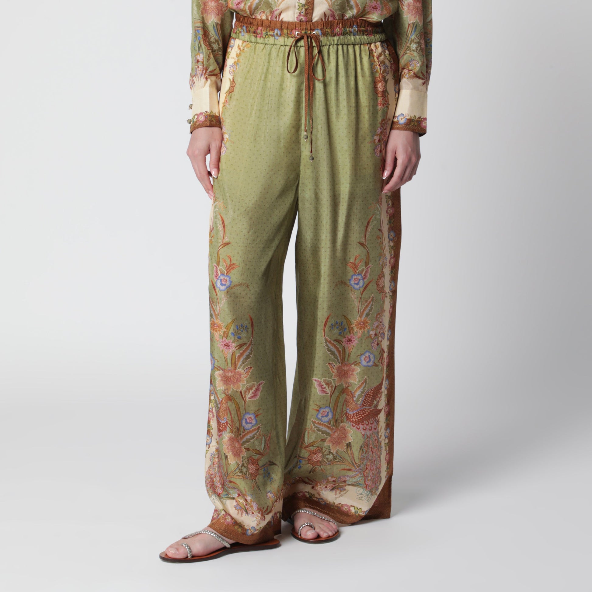 Zimmermann Indra Relaxed Trousers With Floral Print Women ZIMMERMANN