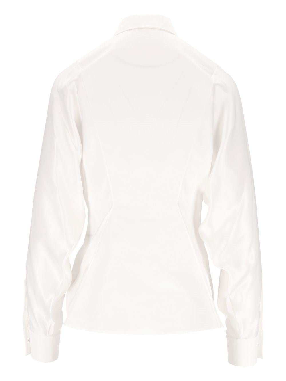 Versace Women Cotton Poplin Shirt With Embroidered Collar VERSACE