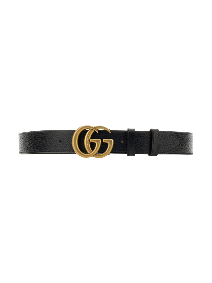 Gucci Men Reversible Belt With Double G Buckle GUCCI