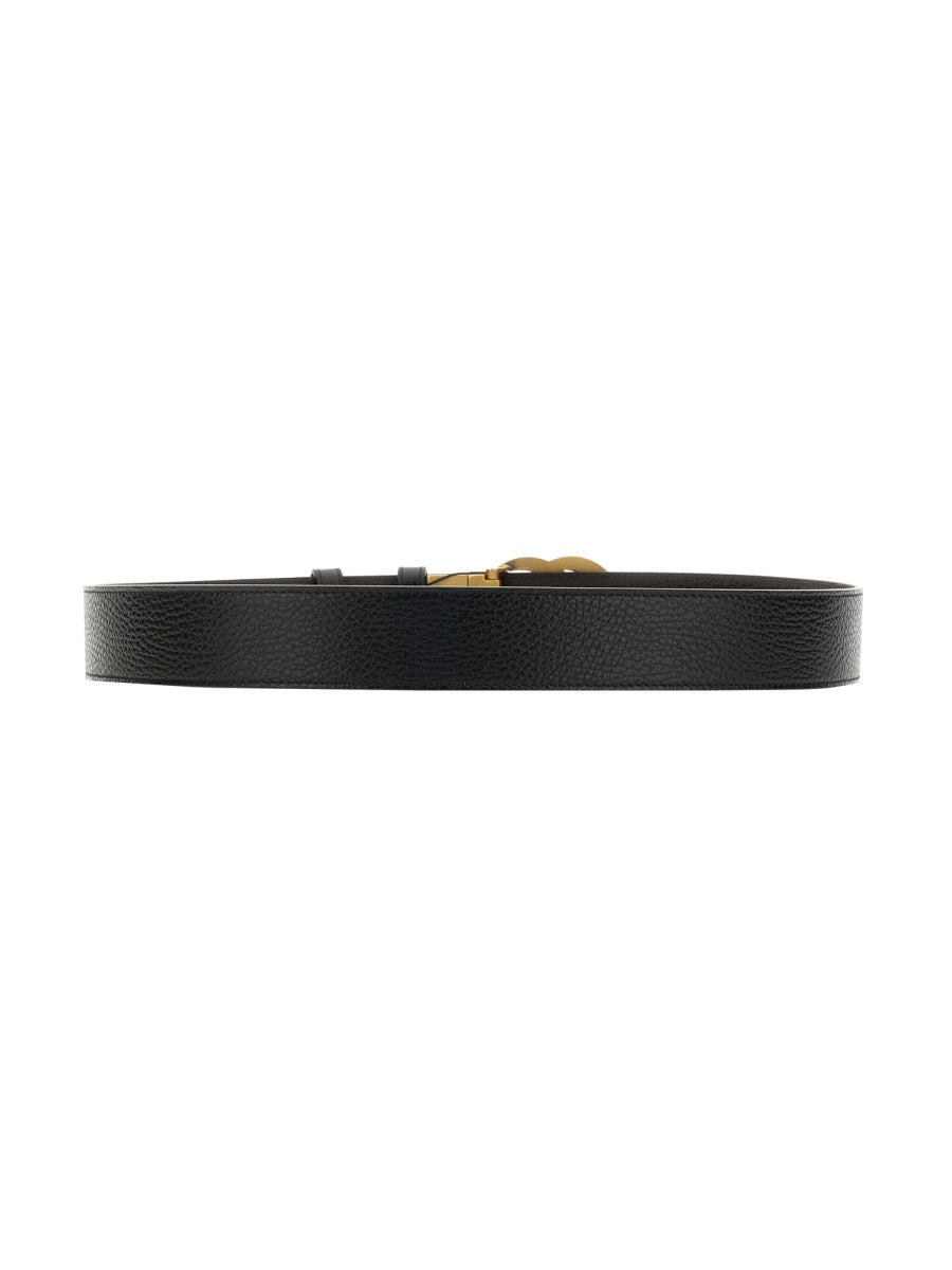 Gucci Men Reversible Belt With Double G Buckle GUCCI