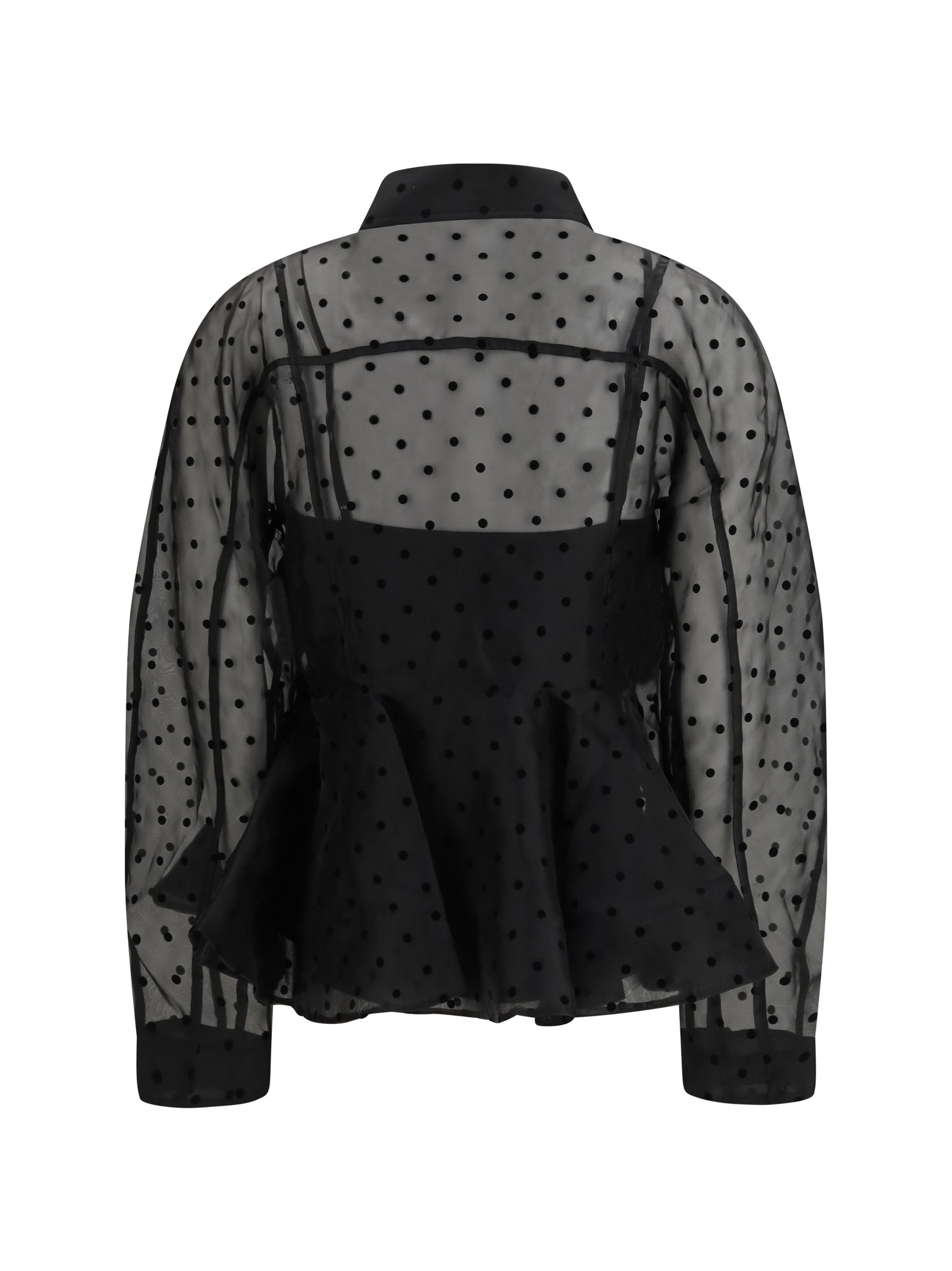 Ganni Women Polka Dot Organza Shirt GANNI