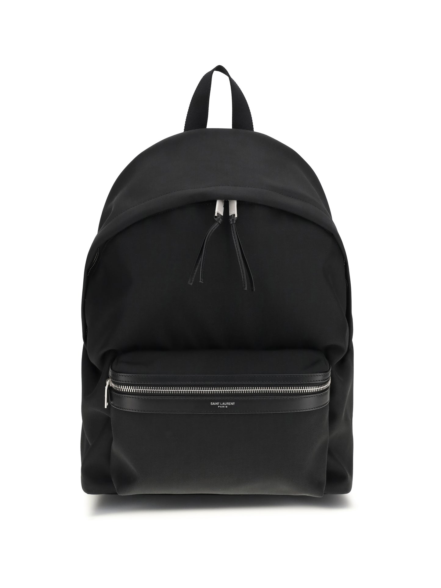 Saint Laurent Men City Backpack In Leather And Nylon SAINT LAURENT