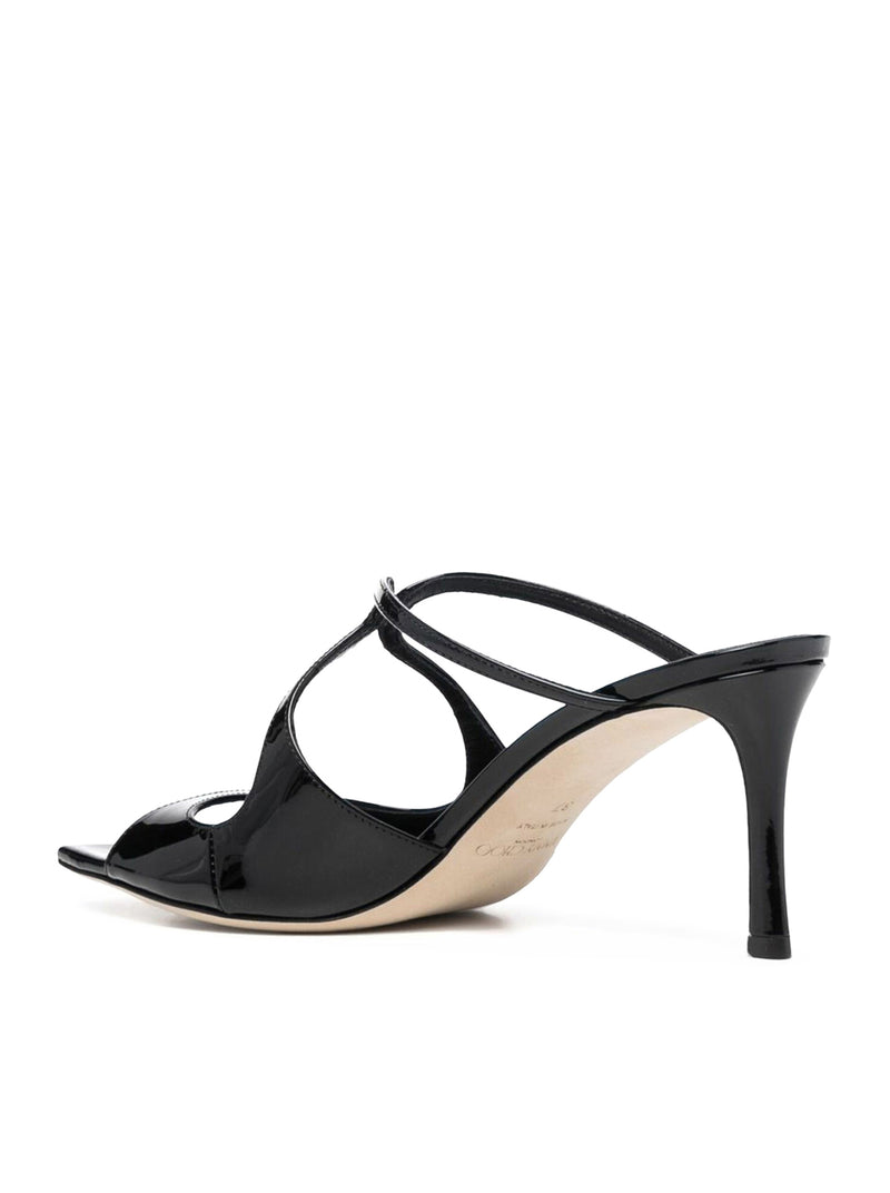 Jimmy Choo Women Anise 75Mm Shiny Leather Sandals JIMMY CHOO