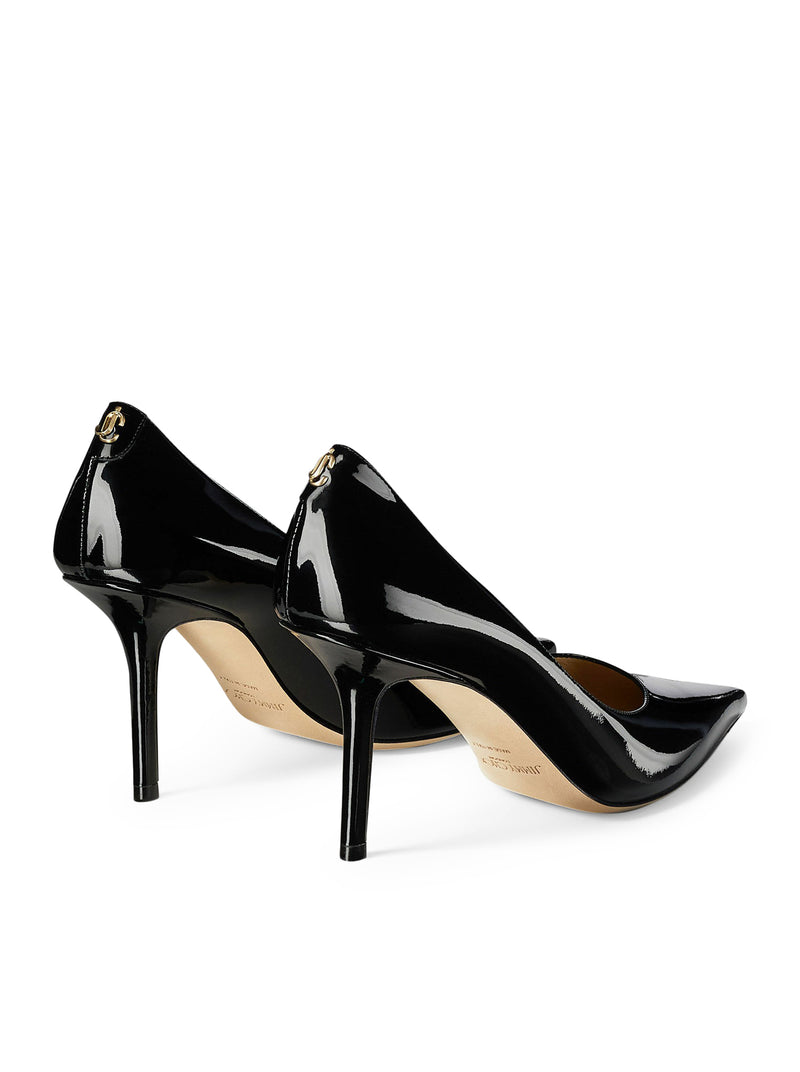 Jimmy Choo Women Patent Leather Decollete With Jc Logo JIMMY CHOO