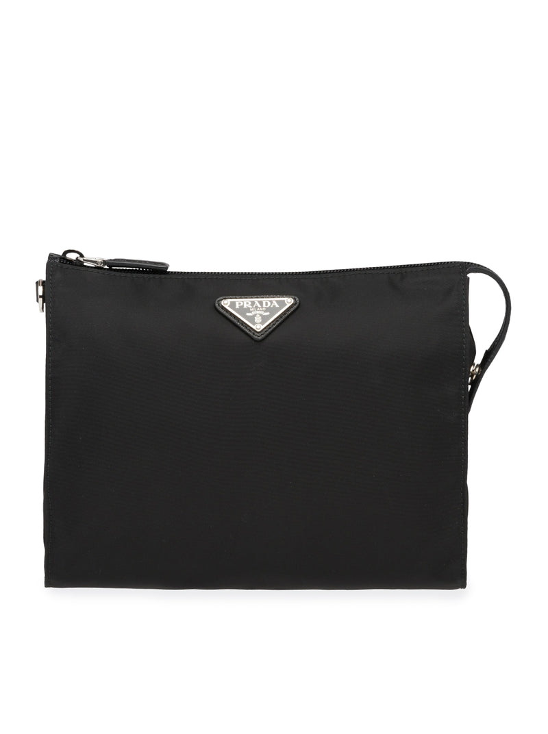 Prada Men Necessaire In Re-Nylon And Saffiano PRADA