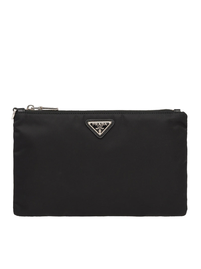 Prada Men Re-Nylon And Saffiano Pouch PRADA