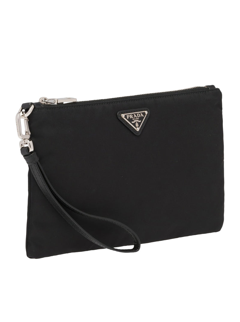 Prada Men Re-Nylon And Saffiano Pouch PRADA