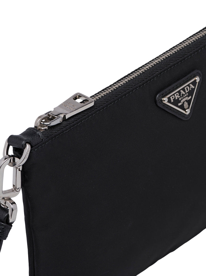 Prada Men Re-Nylon And Saffiano Pouch PRADA