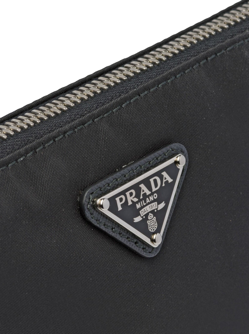 Prada Men Re-Nylon Pouch In Saffiano PRADA